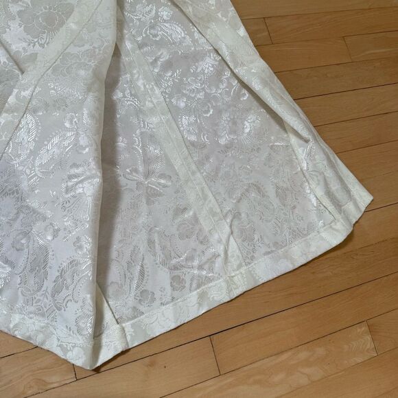 Jessica McClintock Gunne Sax Tuxedo Style Halter Dress in Cream and Black 9/10 N - Picture 8 of 16